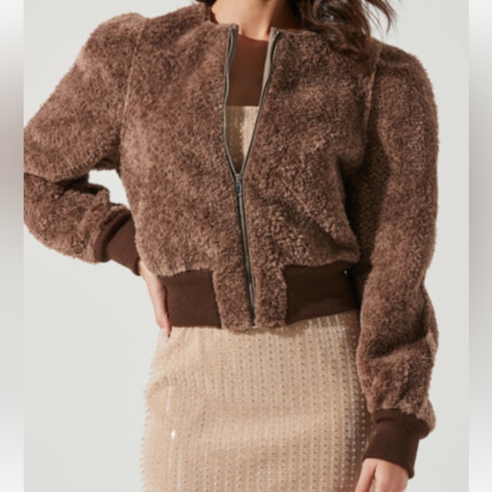 ASTR The Label Stacy Faux Fur Jacket